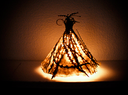 lighted cone